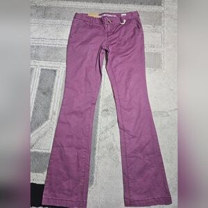 Mossimo Supply Co. Mauve Straight-Leg Pants